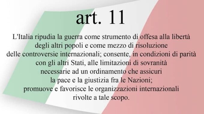L’Italia vieti l’utilizzo delle basi Nato e dello spazio aereo a USA e Israele