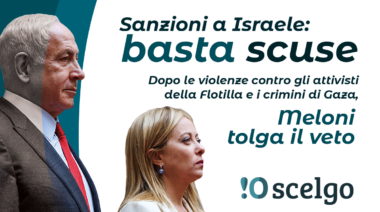 Sanzioni a Israele, basta scuse: il governo Meloni tolga il veto