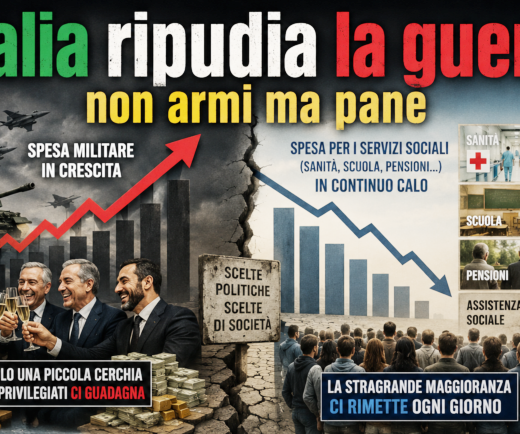 Armi o pane? Per un’Italia che ripudia la guerra – Petizione (ex Art. 50 della Costituzione) al Parlamento